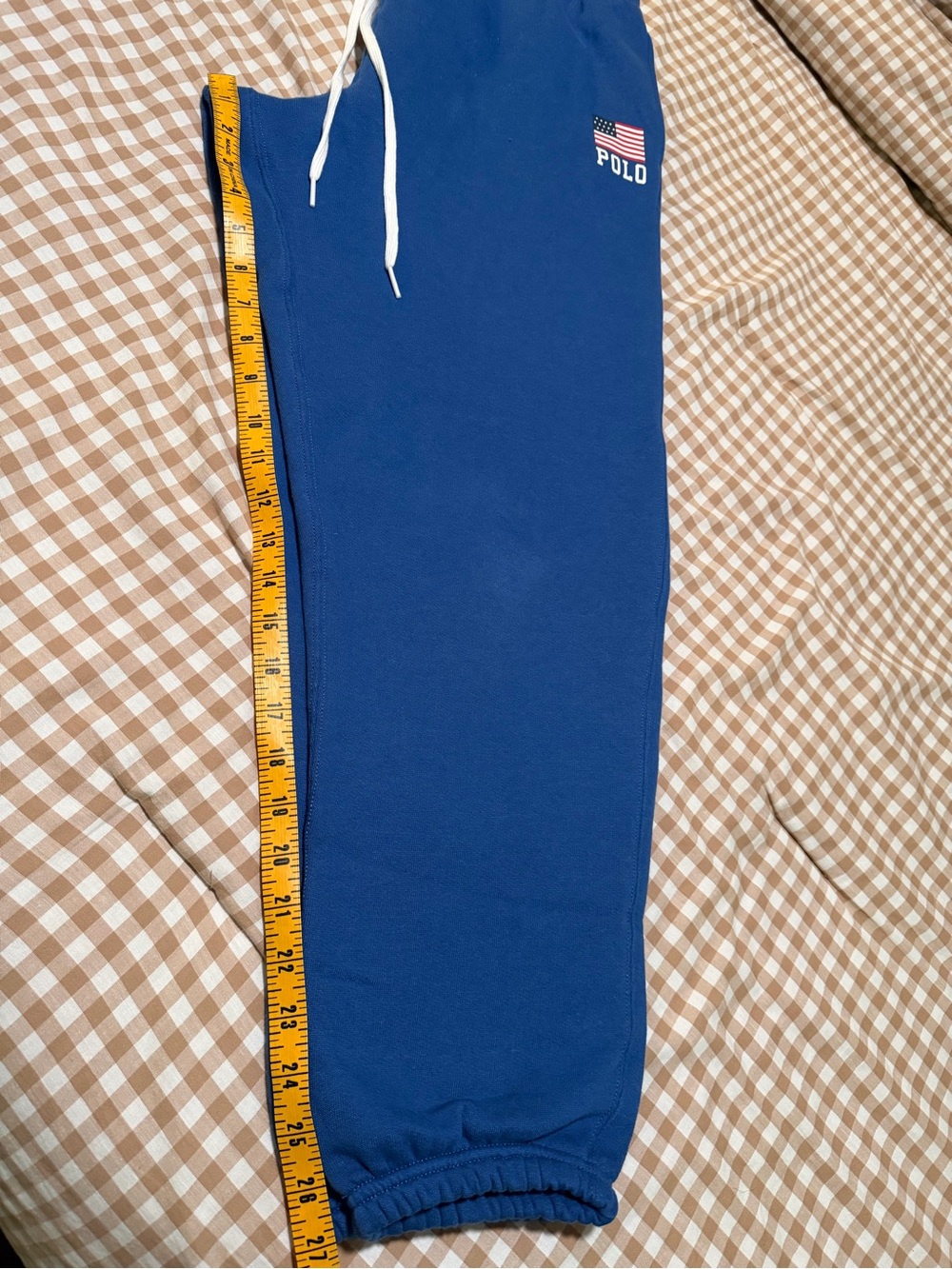 Ralph Lauren Royal Blue Sweatpants with Flag Logo - Picture 5 of 5